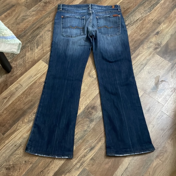 7 for all Mankind Bootcut jeans. Size 31 women’s Faded denim darker down legs. - Picture 7 of 14